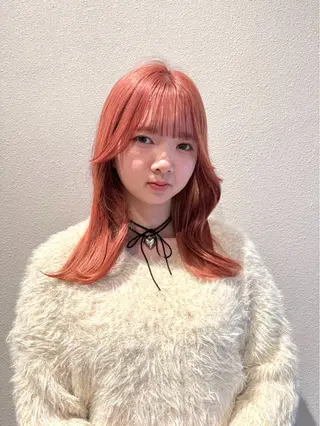 ロング カラー ベージュカラー⌇﻿ くびれヘア.𐙚心音のヘアスタイル