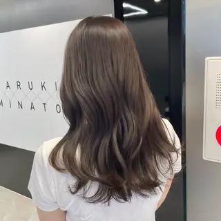 ロング カラー ヘアアレンジ HARUKI MINATO Japan SENDAI所属・🌈【透明感・韓国 ヘア】がっきー🌈のヘアスタイル