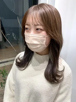 セミロング カラー ヘアアレンジ yuka .のヘアスタイル