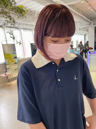 ミディアム カラー STAN WOOD所属・似合わせcut 🔥yutakaのヘアスタイル