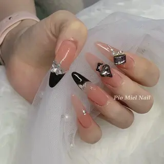 ネイル momo 長さだしのネイルデザイン