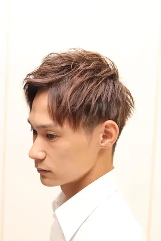 ショート カラー メンズ 全席半個室 髪質改善&トリートメントtuuli天神大名店所属・フジムラ ヒロタカのヘアスタイル