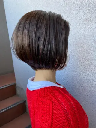 ショート カラー ナカジ🌸ロブ/ボブ /前髪🌸のヘアスタイル