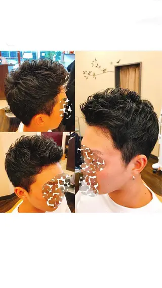 ショート メンズ プレミアムバーバー赤坂所属・野川 純麗のヘアスタイル