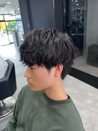 パーマ メンズ 川原 元気のヘアスタイル