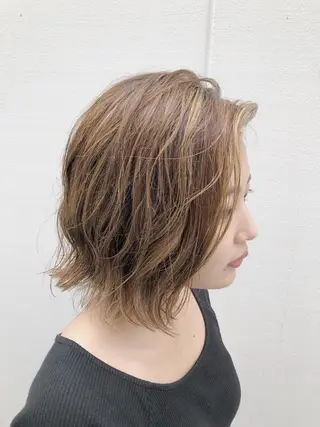 ショート カラー ノグチ ユウキ/ボブのヘアスタイル