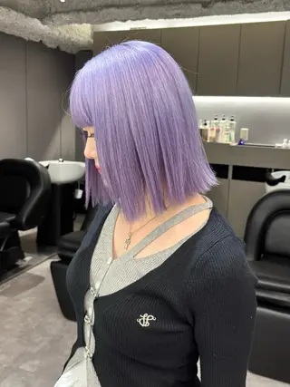 ミディアム カラー 名古屋／デザイン／ ブリーチ/松井亮磨のヘアスタイル