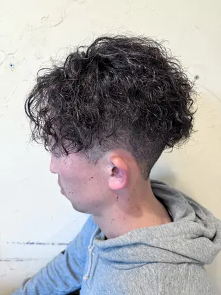 ショート パーマ メンズ メンズ特化/パーマ指 名No.1/百瀬太郎のヘアスタイル