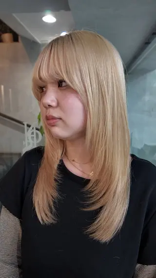 セミロング カラー You/中明度カラー 🎨3ヶ月持つカットのヘアスタイル