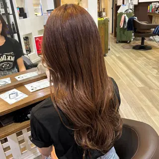 ロング 🎀ハイトーン/ 艶カラー/夕月🎀のヘアスタイル