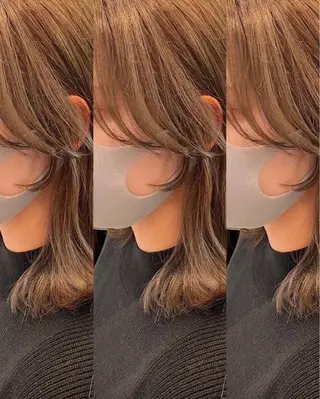 ミディアム GLROW haruhiのヘアスタイル