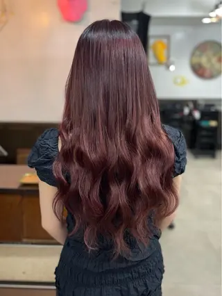 ロング カラー ネオダダ エクステ/カラーのヘアスタイル