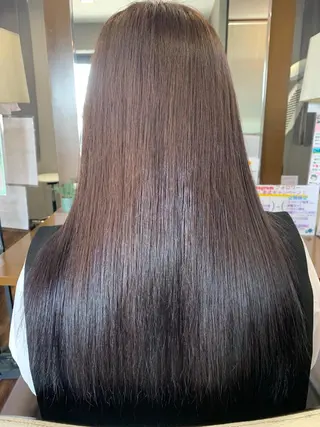 ロング カラー 安井 友紀子のヘアスタイル