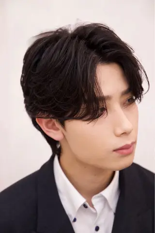 ミディアム パーマ メンズ tatsuya /フェザーパーマのヘアスタイル