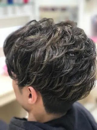 ショート カラー メンズ 髪質改善/茅ヶ崎 マツモト リョウのヘアスタイル