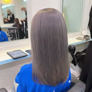 ミディアム カラー ブリーチカラー 🩵MIZUKIのヘアスタイル