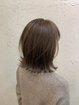 ミディアム カラー NALU藤沢所属・藤沢NALU/透明感 カラー/アノウタカシのヘアスタイル