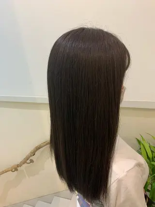 カラー ブリーチしない暖色 カラー🥀杉 優菜のヘアスタイル