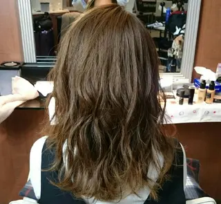 セミロング カラー ヘアアレンジ 武田尚子🌸 自然に仕上がる矯正のヘアスタイル