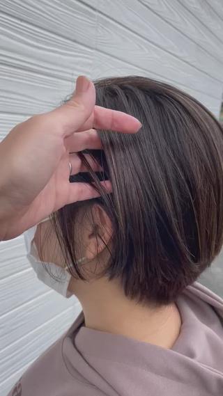 ショート ビヨウシツトリコ よねたにみなのヘアスタイル