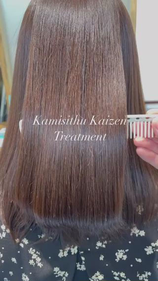 ミディアム カラー 👑人気韓国ヘア👑 髪質改善Zina真鍋のヘアスタイル