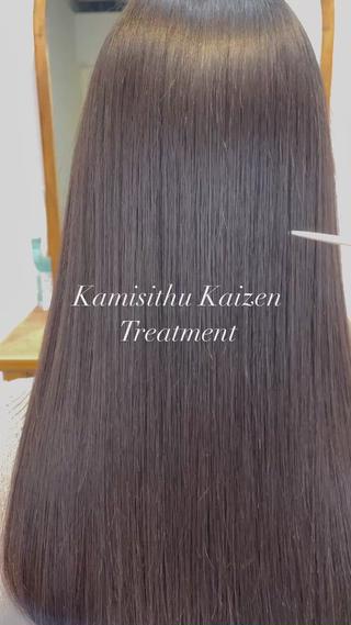 セミロング カラー 👑人気韓国ヘア👑 髪質改善Zina真鍋のヘアスタイル