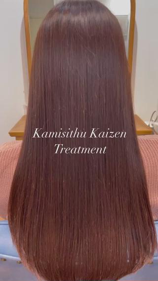 ロング カラー 👑人気韓国ヘア👑 髪質改善Zina真鍋のヘアスタイル