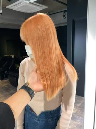 トレンドカラー
ペールオレンジ
ブリーチ2回~