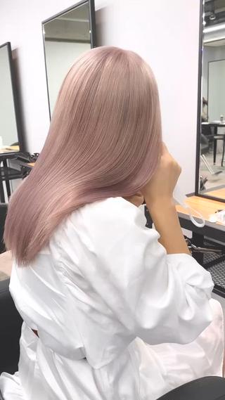 セミロング 【艶カラー⠀】坂東 要のヘアスタイル