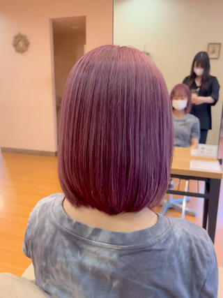 ミディアム カラー mahiro/暖色 カラー/カットモデルのヘアスタイル