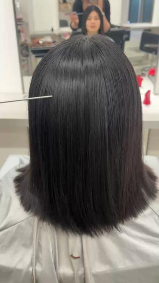 縮毛矯正でさらさら艶々 