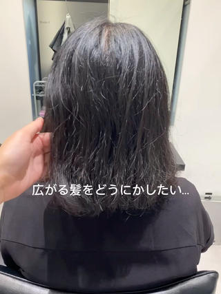 ミディアム カラー 髪質改善水素TR× レイヤーカット/熊澤のヘアスタイル