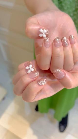 ネイル 🎀チーク/ちゅるん 🫧chisa🎀のネイルデザイン