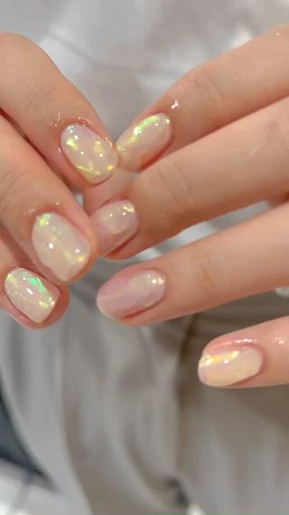 ネイル 🎀チーク/ちゅるん 🫧chisa🎀のネイルデザイン