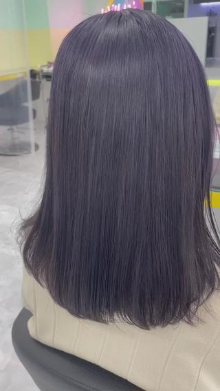 #ブルーラベンダー#ラベンダーカラー#髪質改善#艶髪#暗髪 