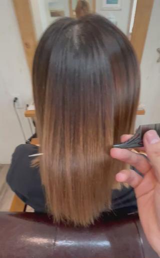 セミロング パーマ 小阪 将司のヘアスタイル