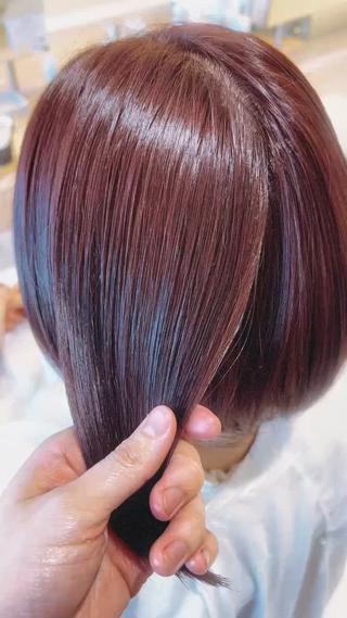 ミディアム ✨髪質改善✨ ツヤサラストレートのヘアスタイル