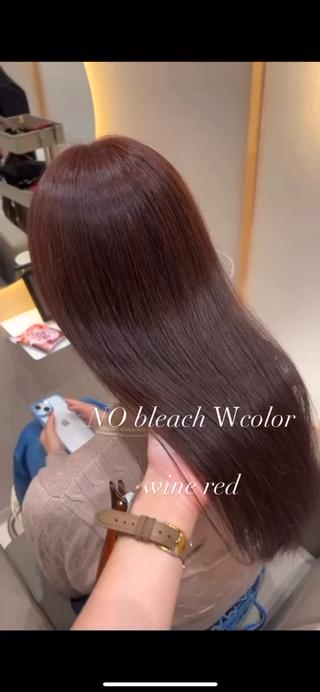 セミロング カラー 🫧赤み消しカラー nanami🫧のヘアスタイル