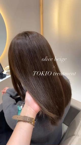 セミロング カラー 🫧赤み消しカラー nanami🫧のヘアスタイル