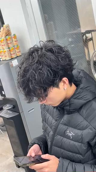 パーマ メンズ ØVARL　Jingumae所属・OVARL/ メンズパーマ/きらりのヘアスタイル