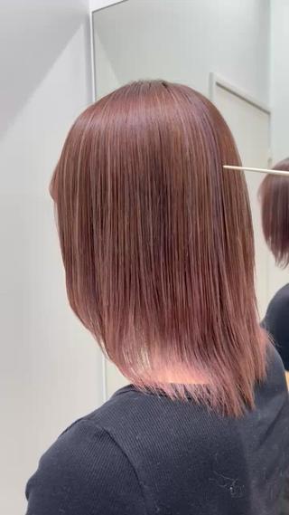 細かいフルハイライト
pink brown  