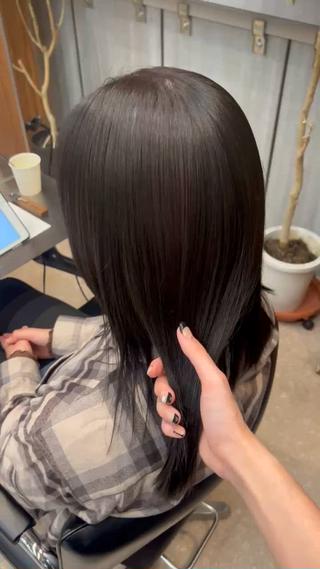 カラー しずく🤍🧸 / fifthパーマのヘアスタイル