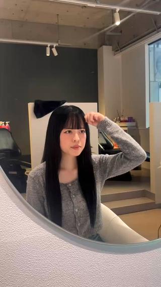 地毛風な自然なカラーで黒染めには見えないカラーになります 