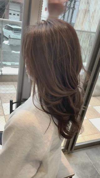 ロング カラー ヘアアレンジ 韓国レイヤー/髪質 改善/縮毛🤍吉田のヘアスタイル