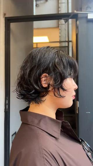 ショート パーマ 🌿ボブ パーマ高橋啓太🌿のヘアスタイル