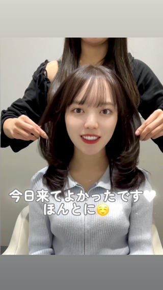 セミロング カラー 🩷韓国ヘア/ミディ アム🩷Maikaのヘアスタイル