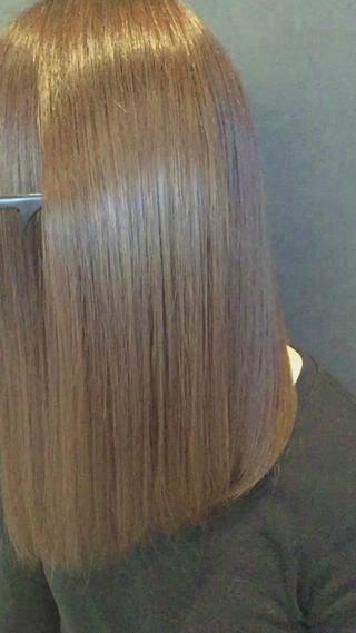セミロング ブリーチ/ヘアケア/ 艶髪/イギチハルのヘアスタイル