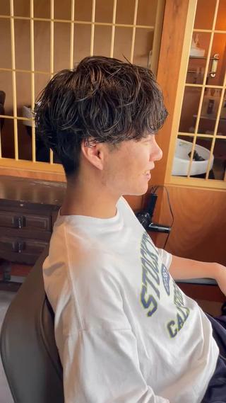 メンズ　パーマ 