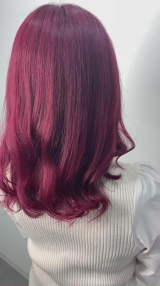 セミロング カラー 中本 達也のヘアスタイル