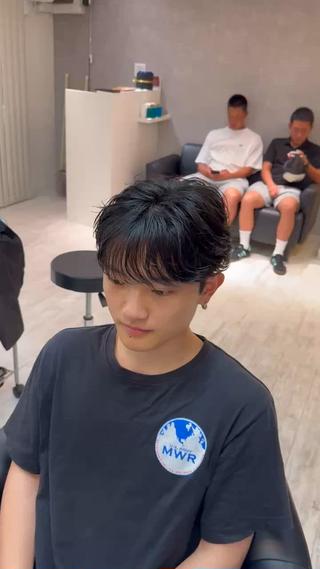 上げ下ろし可能なフェザーパーマ 